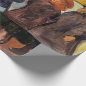 Edvard Munch - Vier Mädchen in Asgardstrand Geschenkpapier (Ecke)