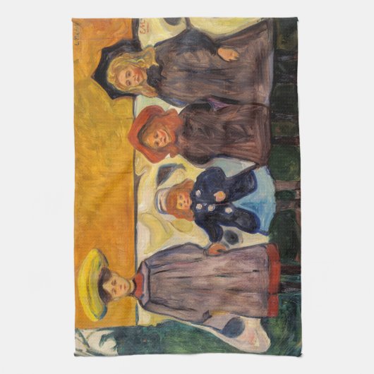 Edvard Munch - Vier Mädchen in Asgardstrand Geschirrtuch (Vertikal)