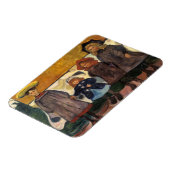 Edvard Munch - Vier Mädchen in Asgardstrand Magnet (Linke Seite)