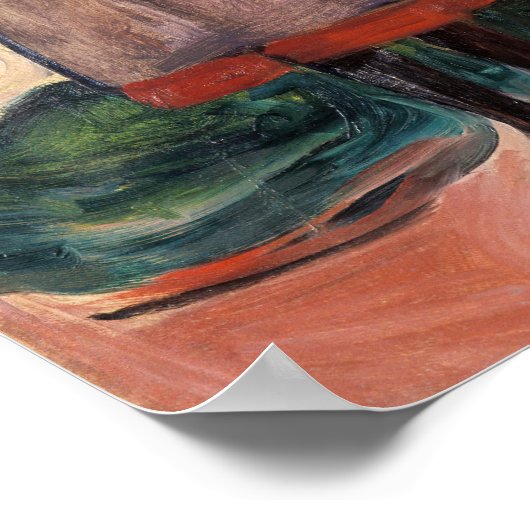 Edvard Munch - Vier Mädchen in Asgardstrand Poster (Ecke)