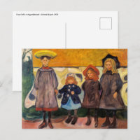 Edvard Munch - Vier Mädchen in Asgardstrand