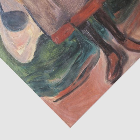 Edvard Munch - Vier Mädchen in Asgardstrand Seidenpapier (Detail)