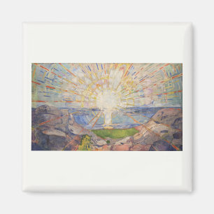Edvard Munch Wandgemälde Die Sonne (Solen) (1911) Magnet