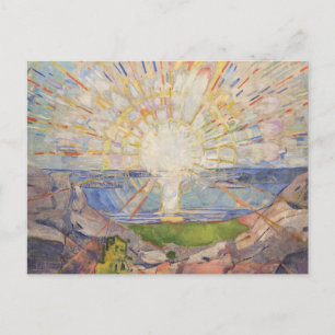 Edvard Munch Wandgemälde Die Sonne (Solen) (1911) Postkarte