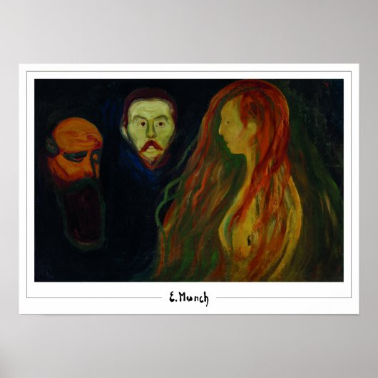 Edvard Munch Zedign Art Poster #777-3 (Vorne)