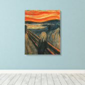 Edvard Munch Zeichnen des Schreins (Skrik) 1893 Leinwanddruck (Insitu (Holzboden))