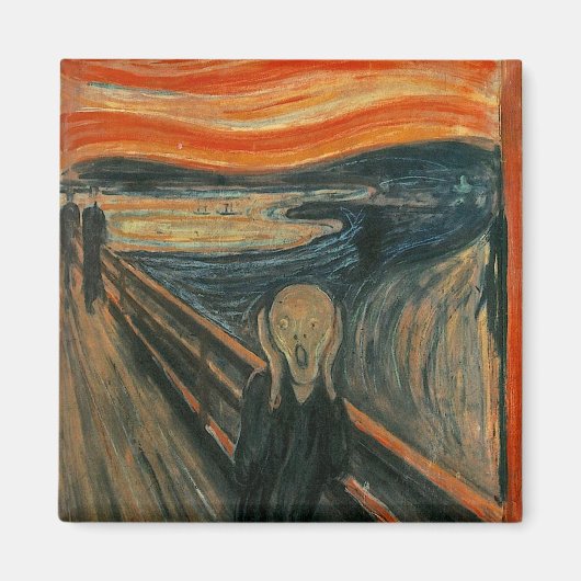 Edvard Munch Zeichnen des Schreins (Skrik) 1893 Magnet (Vorne)