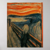 Edvard Munch Zeichnen des Schreins (Skrik) 1893