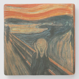 Edvard Munch Zeichnen des Schreins (Skrik) 1893 Steinuntersetzer