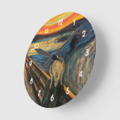 Edvard Munchs der Schrei Runde Wanduhr (Winkel)