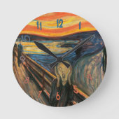 Edvard Munch's The Scream Runde Wanduhr (Vorderseite)
