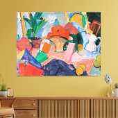 Edvard Weie, Stillleben mit Orangen in einem Korb, Leinwanddruck (Insitu (Wohnzimmer))