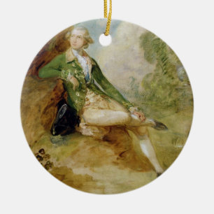 Edward Augustus, Herzog von Kent, c.1787 (Öl auf Keramikornament