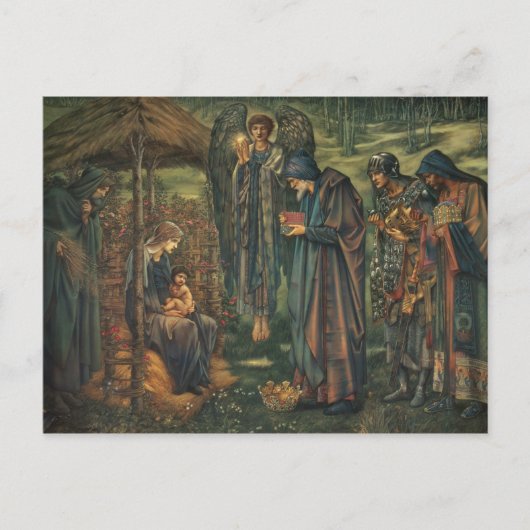Edward Burne-Jones - Der Star von Bethlehem Postkarte (Vorderseite)