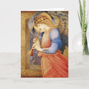 Edward Burne-Jones - Ein Engel spielt ein Flageole Feiertagskarte
