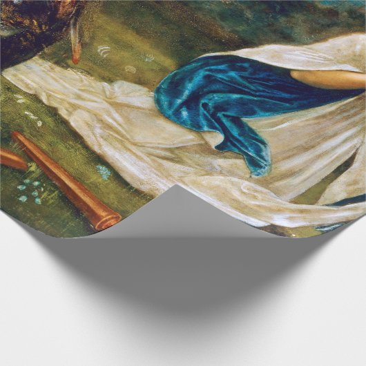 Edward Burne-Jones-Kampf St George tötet Drachen Geschenkpapier (Ecke)