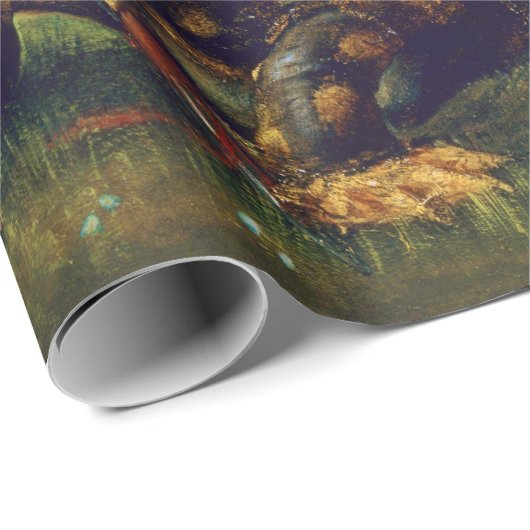 Edward Burne-Jones-Kampf St George tötet Drachen Geschenkpapier (Rolleneckpunkt)