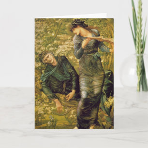 Edward Burne-Jones- - MERLIN-GASCHROMATOGRAPHIE Feiertagskarte