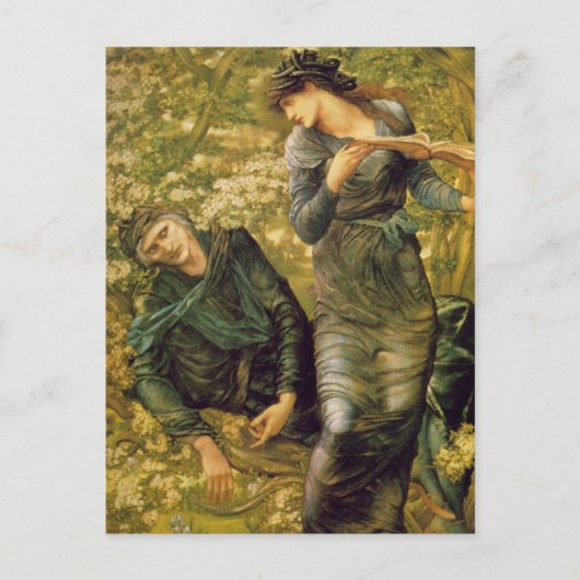 Edward Burne-Jones - Merlin GC Postkarte (Vorderseite)