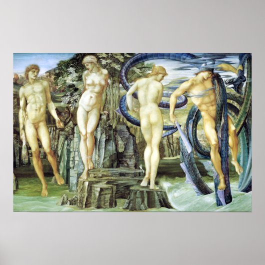 Edward Burne-Jones Perseus und Andromeda Poster (Vorne)