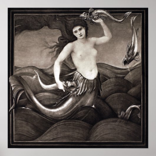 Edward Burne-Jones Sea Nymph Poster (Vorne)