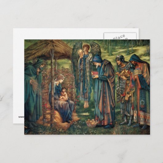 Edward Burne-Jones: Stern von Bethlehem Postkarte (Vorne/Hinten)