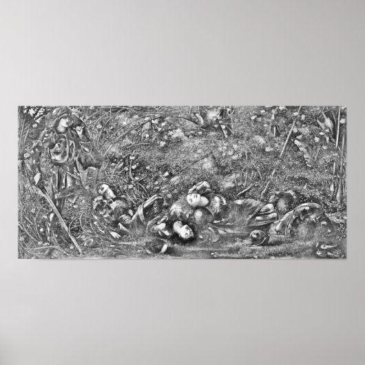 Edward Burne-Jones The Briar Wood Poster (Vorne)