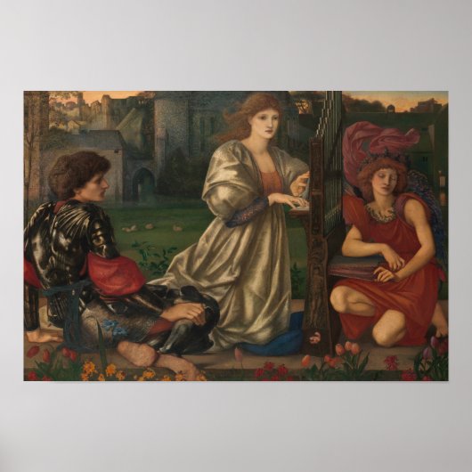 Edward Burne-Jones - The Liebe Song Poster (Vorne)