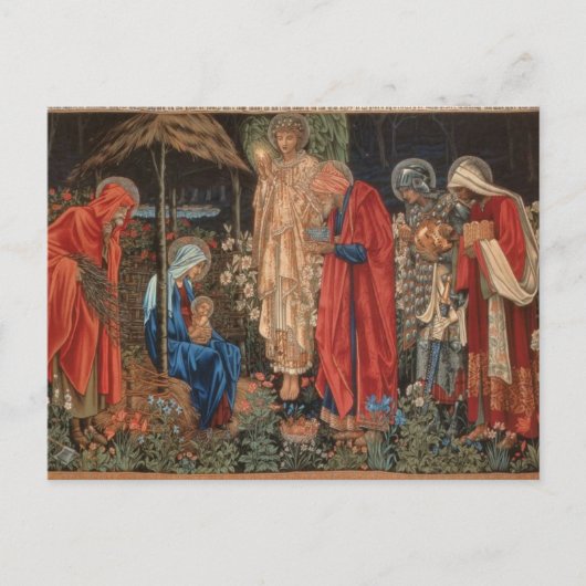 Edward Burne-Jones - Verehrung der Magi-Postkarte Postkarte (Vorderseite)