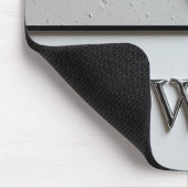 Edward Chrome Namensschild mit flüssigen Metalltro Mousepad (Ecke)