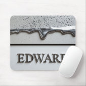 Edward Chrome Namensschild mit flüssigen Metalltro Mousepad (Mit Mouse)