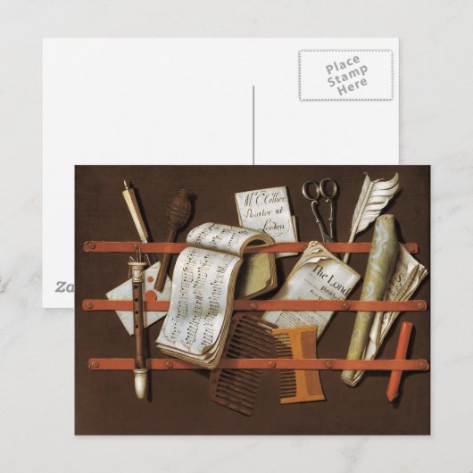 Edward Collier - Letter-Rack Postkarte (Vorne/Hinten)