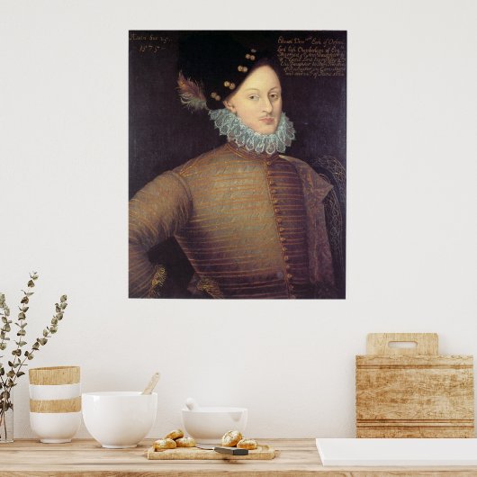 Edward de Vere, 17. Earl of Oxford Poster (Küche)