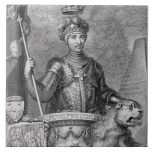Edward Der Schwarze Prinz (1330-76) nach dem Klost Fliese