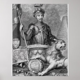 Edward Der Schwarze Prinz (1330-76) nach dem Klost Poster