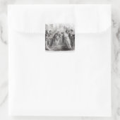 Edward der Schwarze Prinz Quadratischer Aufkleber (Tasche)