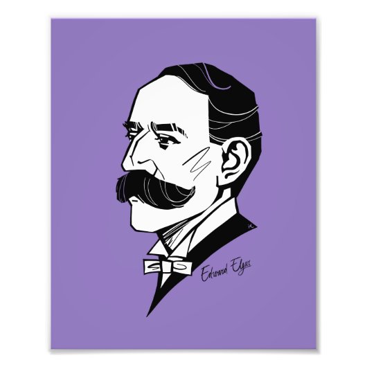 Edward Elgar Fotodruck (Vorne)