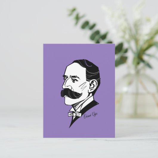 Edward Elgar Postkarte (Stehend Vorderseite)