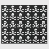 Edward England Pirate Flag Wrapping Paper Geschenkpapier (Flach)