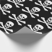 Edward England Pirate Flag Wrapping Paper Geschenkpapier (Ecke)