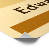 Edward Everett Square Travel Poster (Ecke)