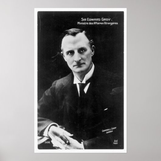 Edward Gray, 1. Viscount Gray von Fallodon Poster (Vorne)
