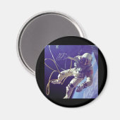 Edward H. White, erste amerikanische Walker NASA Magnet (Vorderseite/Rückseite)
