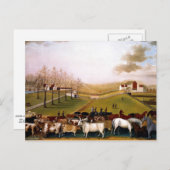 Edward Hicks - Ein indischer Sommer-Blick auf den Postkarte (Vorne/Hinten)