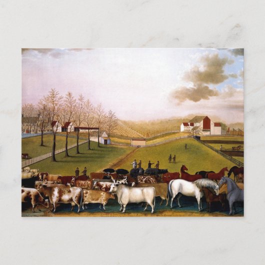 Edward Hicks - Ein indischer Sommer-Blick auf den Postkarte (Vorderseite)