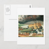 Edward Hicks Noachs Arche Postkarte (Vorne/Hinten)