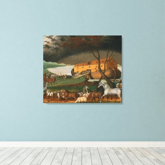 Edward Hicks - Noahs Arche Leinwanddruck (Insitu (Holzboden))