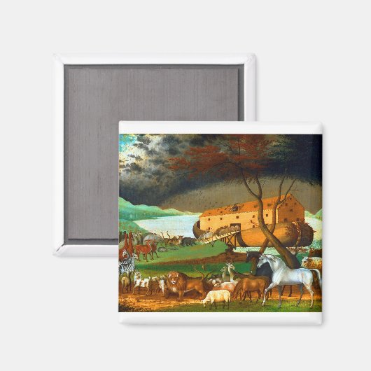 Edward Hicks Noahs Arche Magnet (Vorderseite/Rückseite)