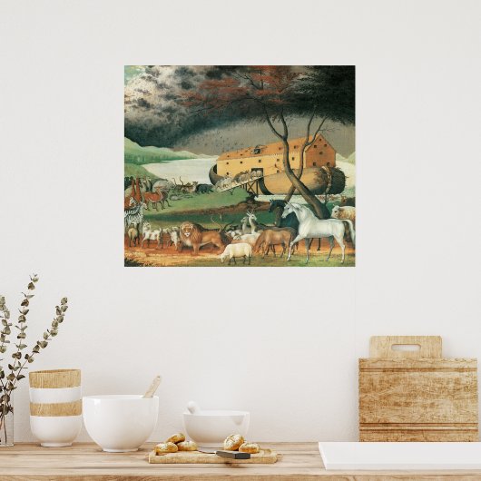 Edward Hicks Noahs Arche Poster (Küche)