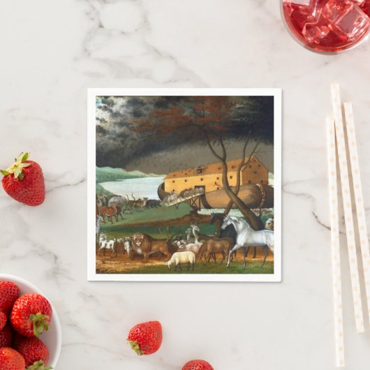 Edward Hicks Noahs Arche Serviette (Beispiel)